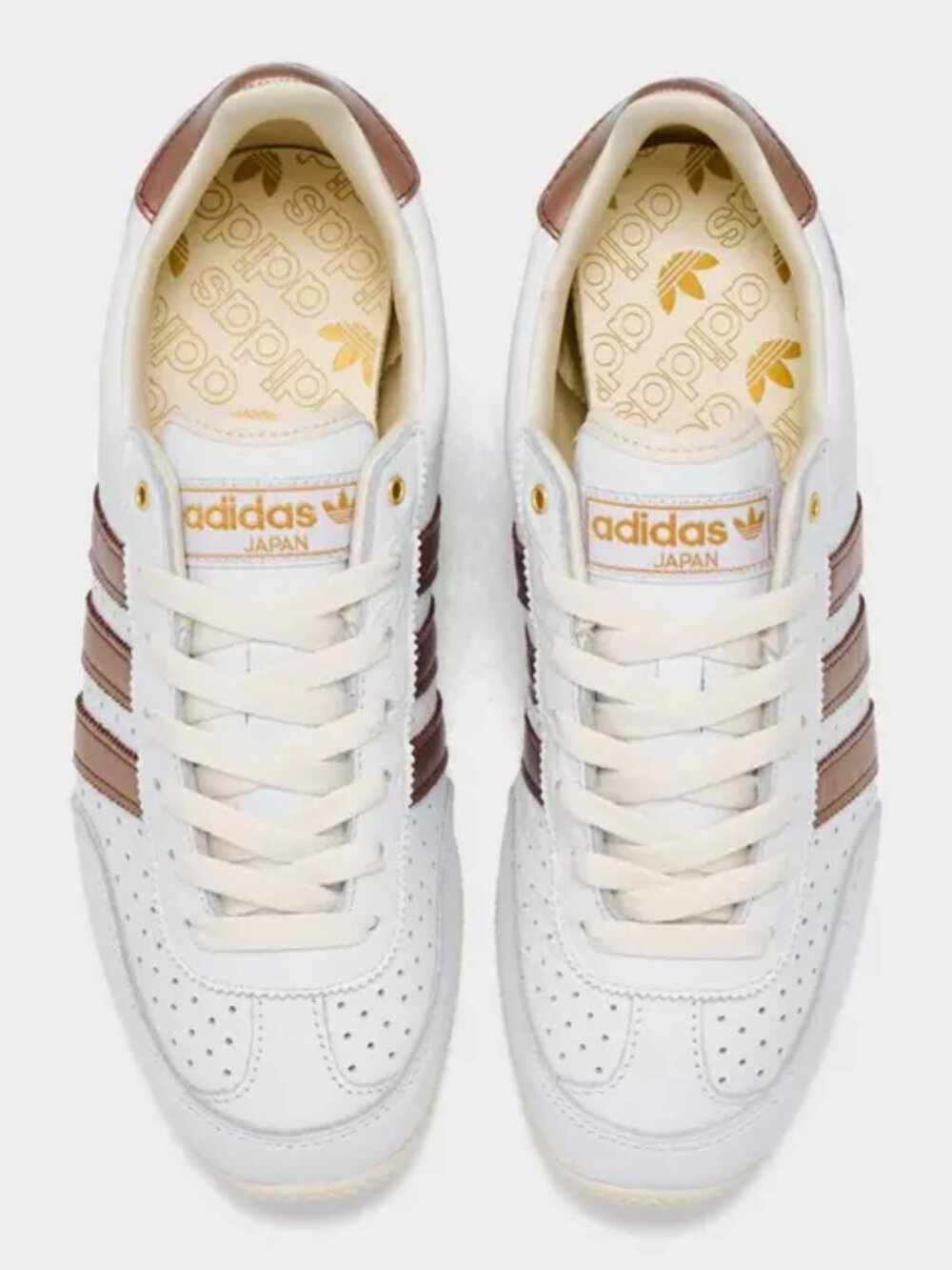 Women's Adidas Originals Japan Shoes - Cloud White Preloved Brown JQ9025  Brand - Picture 11 of 12